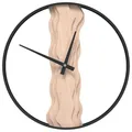 Produktbild: vidaXL Wanduhr Braun Ø35 cm Eisen und Eichenholz, Uhr, Uhr Wand, Küchenwanduhr, Uhren, Uhren Wand, Wanduhr für Wohnzimmer, Wanduhr für Schlafzimmer