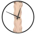 Produktbild: vidaXL Wanduhr Wanduhr Braun Ø35 cm Eisen und Eichenholz