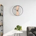 Produktbild: Vidaxx Wanduhr ø35 cm Eisen und Eiche braun