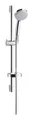Produktbild: Hansgrohe Croma 100 Brauseset 100 Vario mit Brausestange 650 mm und Seifenschale - Chrom - 27772000