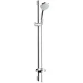 Produktbild: Brause-Set Hansgrohe Croma 100 Vario 650 mm, 4 Strahlarten, Ø 100 mm, chrom - 27772000