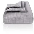 Produktbild: Laynenburg Tagesdecke Musselin aus 100% Baumwolle – Baumwolldecke, Kuscheldecke, Wohndecke als Sommerdecke, Bett-Überwurf, Couch-Überwurf, Sofa-Decke grau 150 cm x 200 cm