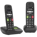 Produktbild: Gigaset E290A Duo mit Anrufbeantworter DECT Mobilteil Schwarz