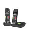 Produktbild: Gigaset E290AD DECT Telefon 2 Mobilteile Basis Ladeschale Anrufbeantworter Anrufliste CLIP Telefonbuch Freisprecheinrichtung (L36852-H2921-B101)