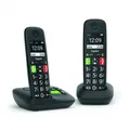 Produktbild: Gigaset E290A Duo Großtastenschnurlostelefon mit AB - schwarz