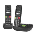 Produktbild: E290A DUO - 2 Schnurlose Senioren DECT-Telefone mit Anrufbeantworter - große ...