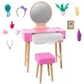 Produktbild: Mattel HJV32; HJV35 - Barbie Möbel- und Zubehör-Set - Schminktisch-Set