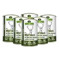 Produktbild: Schecker Nassfutter - Hundemenü Wildfleisch mit Gemüse, Waldbeeren - 6 x 410 g - getreidefrei - hypoallergen - 80% Wildfleisch