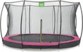 Produktbild: EXIT Silhouette Bodentrampolin ø366cm mit Sicherheitsnetz - rosa