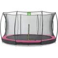 Produktbild: Exit Toys - Exit Silhouette Bodentrampolin Ø366cm Mit Sicherheitsnetz - Rosa