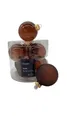 Produktbild: Christbaumkugeln Espresso braun Ø 6 cm aus Glas - 6er Set