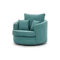 Produktbild: S-STYLE Drehsessel   ¦ türkis/petrol ¦ Maße (cm): B: 107 H: 94