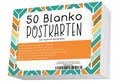 Produktbild: Blanko Postkarten Set mit 50 Karten - Gestalte und bedrucke deine eigenen Pos...