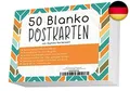 Produktbild: Blanko Postkarten Set mit 50 Karten zum Selbstgestalten und Selbstbedrucken -
