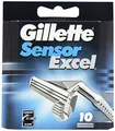 Produktbild: Gillette Sensor Excel Klingen, 10 Stück