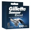Produktbild: Gillette Sensor Excel Rasierklingen - 10x 10er Pack I 100 Herren Ersatzklingen