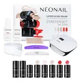 Produktbild: NÉONAIL Starter Set DE LUXE - LED UV Lampe 36W/248 - UV Nagellack - Maniküre Set - Top - Set Starterset mit Lampe - Sets - Nagellack Set - Farben - Base - Manicure - Nagelset
