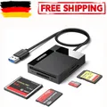 Produktbild: UGREEN USB Kartenleser USB 3.0 SD/TF/CF/MS Card Reader Kartenlesegerät 5Gbit/s