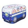 Produktbild: roba Pop-Up Spielzelt 'Paw Patrol', Zelt in Autoform, mit automatischer Klappfunktion, für drinnen und draußen, blau/weiß…