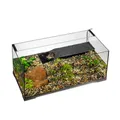 Produktbild: Exo Terra Turtle Haven, Glasterrarium für Wasserschildkröten, integriertes Filtersystem mit Landbereich & 150W Heizer, Bodenabfluss, 90 x 45 x 37 cm
