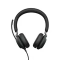 Produktbild: Jabra Evolve2 40 SE, Headset schwarz, Stereo, USB-C, MS