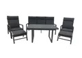 Produktbild: Greemotion Sitzgruppe [Canberra] Gartenmöbel-Set Aluminium, (6-tlg), inkl. Hocker