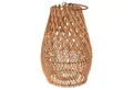 Produktbild: Windlicht MELINA, Braun, Ø 20 cm, H 30 cm, Rattan, Schilf, (1 St), mit Glaseinsatz und Henkel