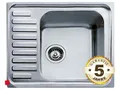 Produktbild: Edelstahlspüle Teka Classic 1B 1/2D 650 Einbau aufliegend für 45cm Unterschrank