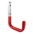 Produktbild: OrgaTech Wandhaken 210 x 150 mm rot bis 50 Kg Tragkraft mit Gummierung Regalbodenträger Gerätehalter Montagehaken Allzweckhaken