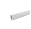 Produktbild: Südbrock Sockelleiste Sockelleiste weiß MDF 15 x 40 mm Foliert in RAL 9016 Fußleiste, L: 240 cm, H: 4 cm, 1-St.