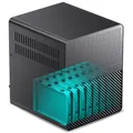 Produktbild: Jonsbo N3 NAS Gehäuse Schwarz – Kompaktes Mini-ITX Aluminium-Case für 8X 3,5