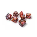 Produktbild: Symphony Festive Dice with White Numbers 16mm (5/8in) Set of 7 Chessex