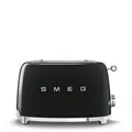 Produktbild: SMEG TSF01BLEU - 2-Schlitz-Toaster, Kompakt mit 5 Jahre Garantie, Designlinie 50's Style, Schwarz, BxTxH: ca. 33x20x20 cm