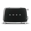 Produktbild: Smeg TSF01BLEU - 50‘s Retro Style, 2-Schlitz-Toaster, Kompakt, Schwarz