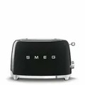 Produktbild: Smeg, 2x2 TSF01BLEU -Toaster, 2 Schlitze für 2 Scheiben, 6 Vergoldungsniveaus, Heizfunktion, Abtau- und Bagel- Funktion, Sammelschublade, 950W, Schwarz
