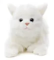 Produktbild: Uni-Toys - Katze weiß, liegend - 20 cm (Länge) - Plüsch-Kätzchen - Plüschtier, Kuscheltier