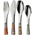 Produktbild: WMF Kinderbesteck, Edelstahl, Metall, 4-teilig, 15.5x2.5x21.3 cm, ergonomischer Griff, lebensmittelecht, Füttern, Kinderbesteck