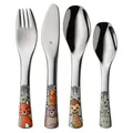 Produktbild: WMF FOREST FRIENDS Kinderbesteck-Set 4-teilig Besteck-Set Edelstahl 18/10
