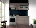 Produktbild: Küche Dave Mini 180 cm Küchenzeile Küchenblock Singleküche Eiche Sonoma Trüffel