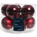 Produktbild: Kaemingk - Christbaumkugeln Ox Blood dunkelrot 5 x glänzend & 5 x matt ø 6 cm aus Glas - 10er Set