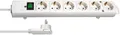 Produktbild: Brennenstuhl Comfort-Line Plus Steckdosenleiste 6-fach 2m Kabel Weiß 1153320100