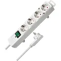 Produktbild: Brennenstuhl Comfort-Line Plus, Steckdosenleiste 4-fach Mehrfachsteckdose, weiß