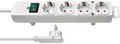 Produktbild: Brennenstuhl Comfort-Line Plus Steckdosenleiste 4-fach mit Flachstecker weiß 2m