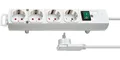 Produktbild: Brennenstuhl 1153120100 Steckdosenleiste m.Schalter 4fach weiß Flachstecker 1STK