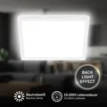 Produktbild: Deckenleuchte LED Deckenlampe Wohnzimmer Flur Neutralweiß Backlight 29cm Weiß