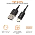 Produktbild: USB-C auf USB-A 2.0 Kabel 0,9m 480 Mbit/s Schwarz USB-IF zertifiziert