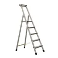 Produktbild: Zarges genietete Stehleiter, eloxiert XLstep S 5 Stufen