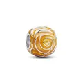 Produktbild: PANDORA Moments Gelbe Blühende Rose Charm aus Sterling Silber, Kompatibel Moments Armbändern, 793212C02