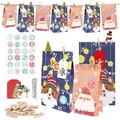 Produktbild: Adventskalender Kinder DIY XXL Geschenktüten Weihnachts-Adventskalender 24 Motive