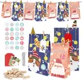 Produktbild: Adventskalender Befüllen XXL Geschenktüten Weihnachtskarten 24-teilig
